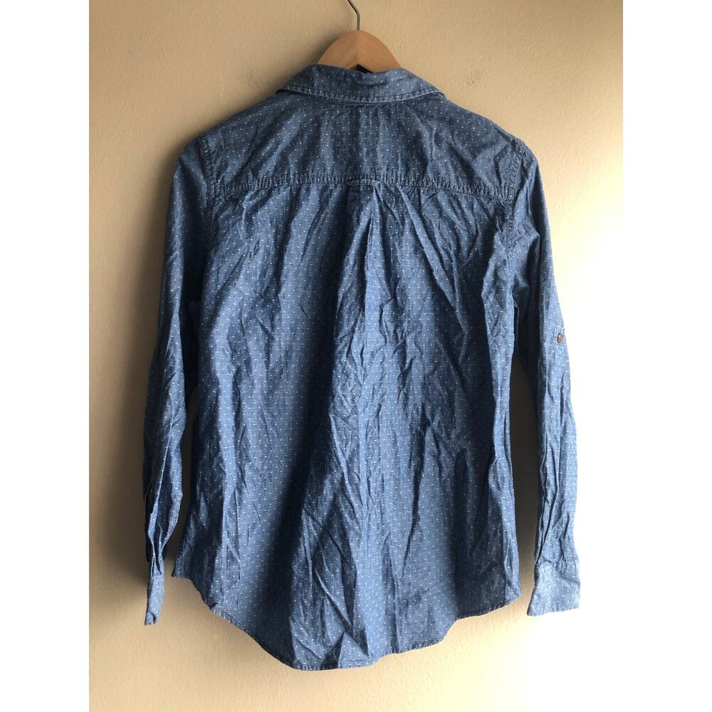 Jachs Girlfriend Women Blue Button Shirt Size Small - Picture 4 of 8